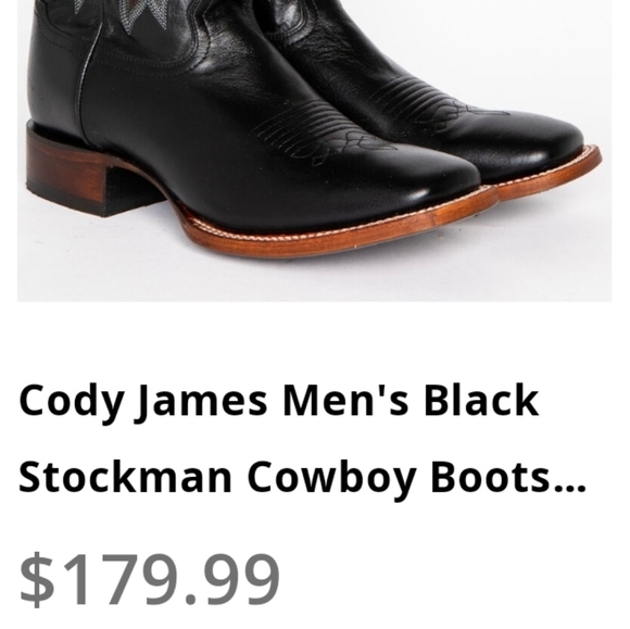 Men's Black Boots - Picture 4 of 8